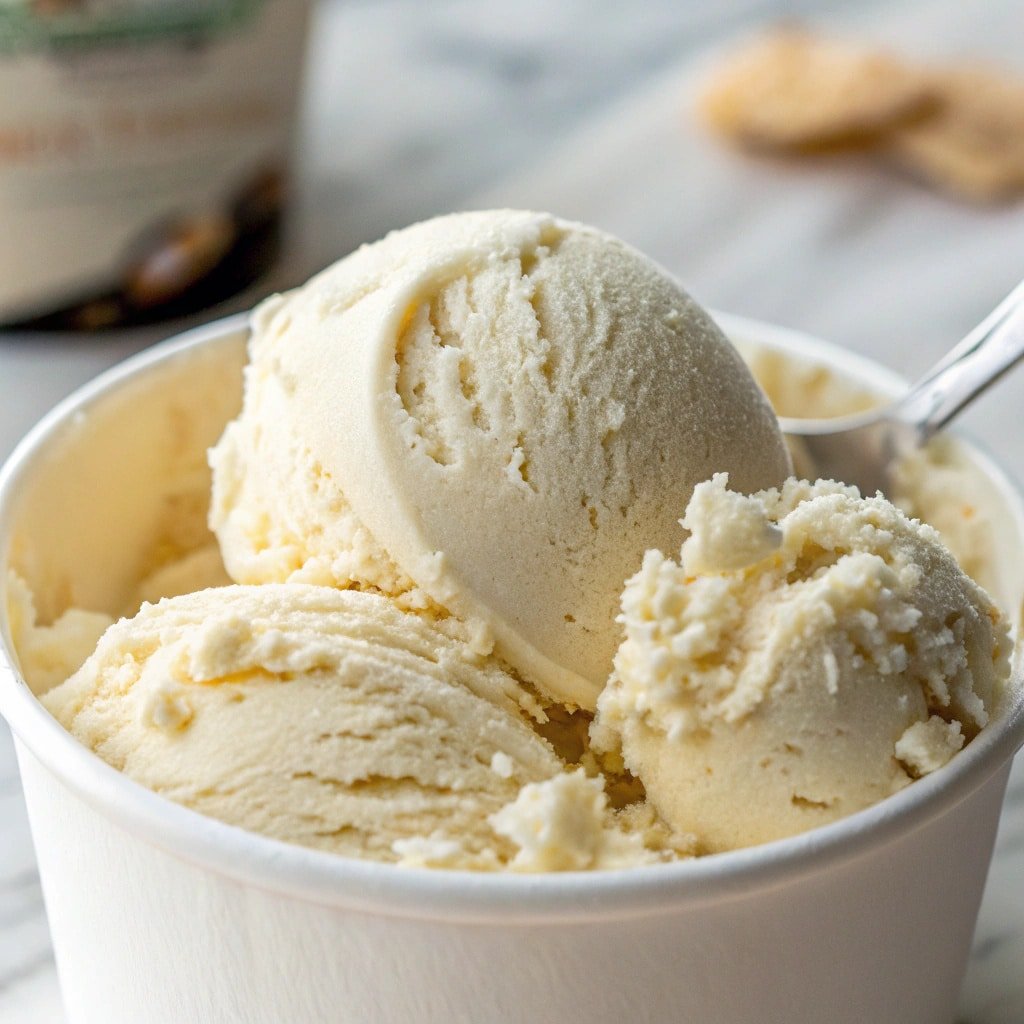 ninja-creami-protein-ice-cream-vanilla Creamy vanilla protein ice cream in Ninja Creami pint