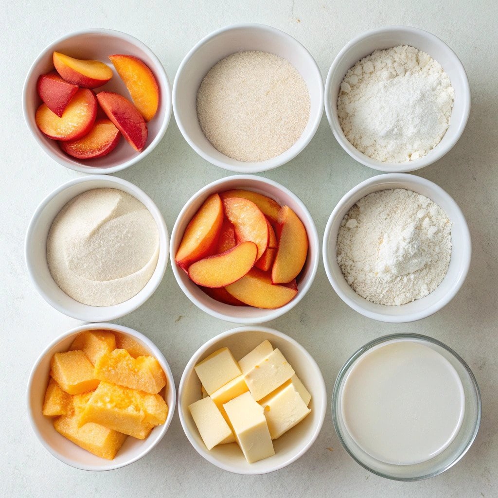 single-serve-peach-cobbler-ingredients peach cobbler ingredients single serve